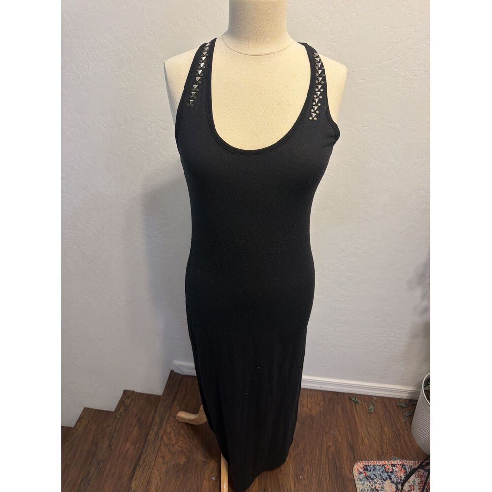 Black Sleeveless Bodycon Maxi Dress – Women's Size Small